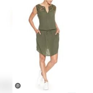 Gap Olive Green Sleeveless Dress